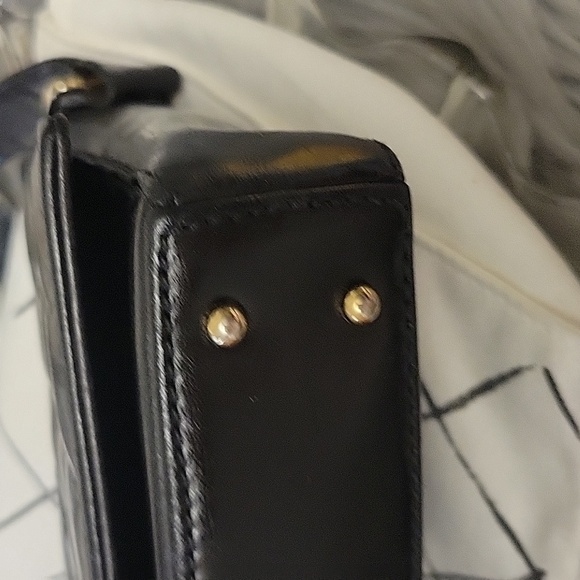 CHANEL choco bar baguette black leather shoulder bag - Picture 9 of 17